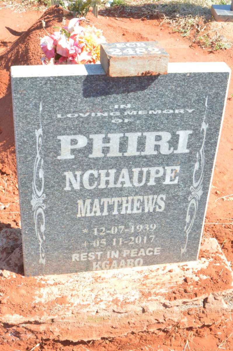 PHIRI Nchaupe Matthews 1939-2017