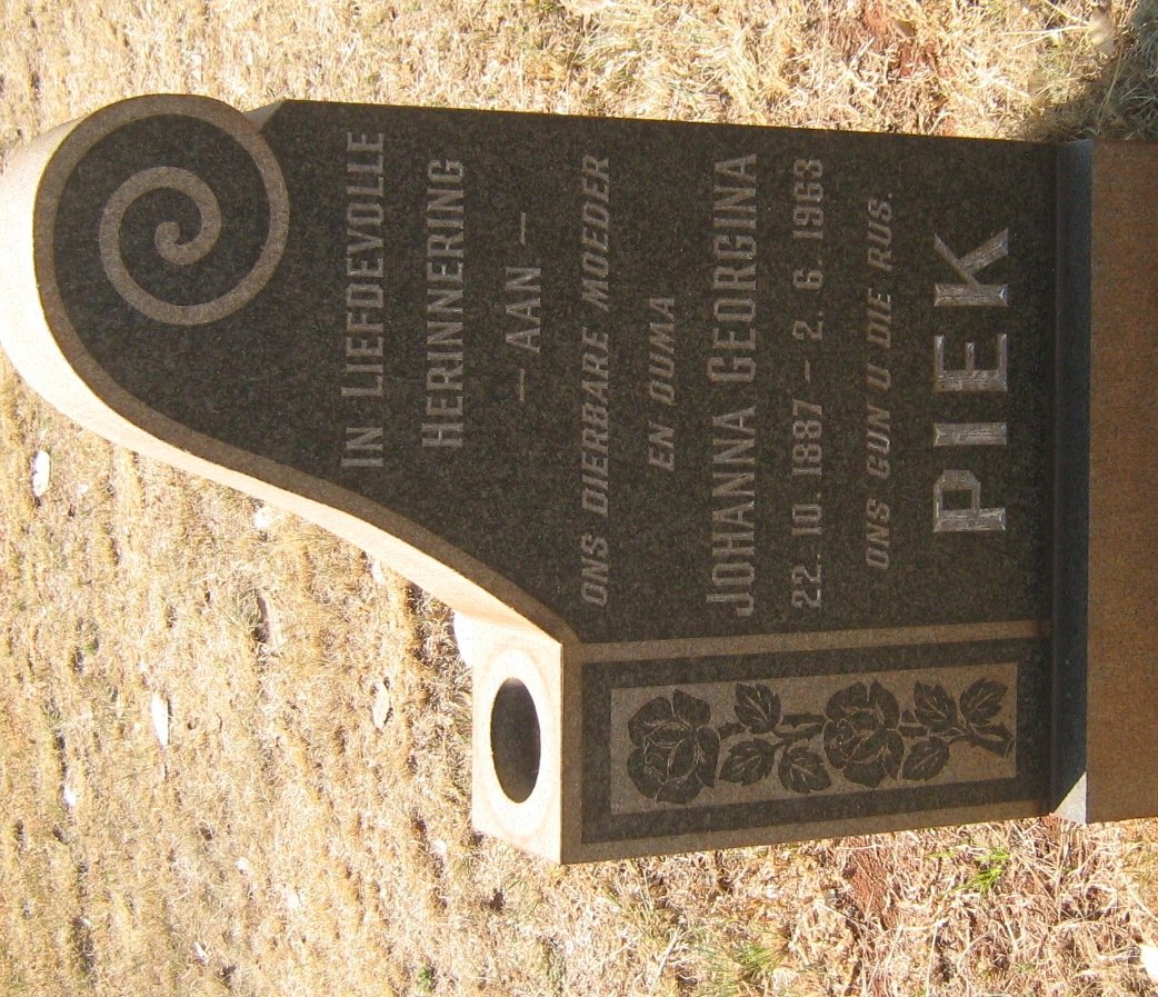 PIEK Johanna Georgina 1887-1963