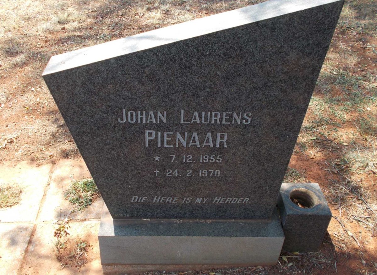 PIENAAR Johan Laurens 1955-1970