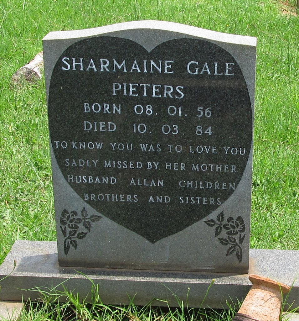 PIETERS Sharmaine Gale 1956-1984