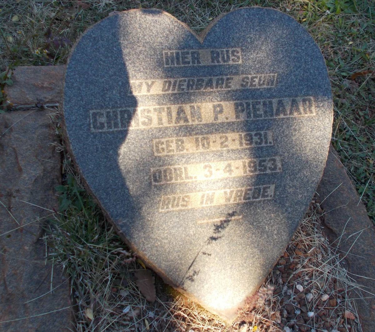 PIENAAR Christian P. 1931-1953