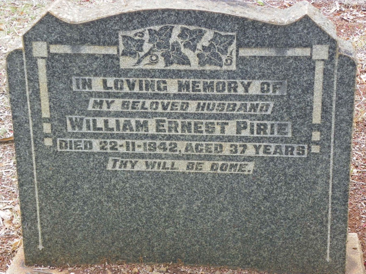 PIRIE William Ernest -1942