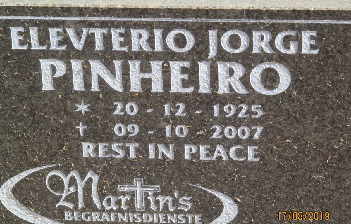 PINHEIRO Elevterio Jorge 1925-2007