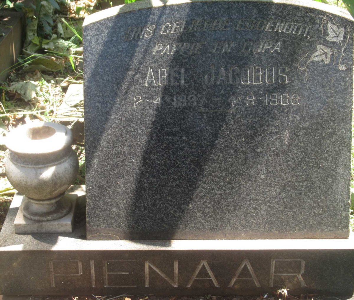 PIENAAR Abel Jacobus 1897-1968