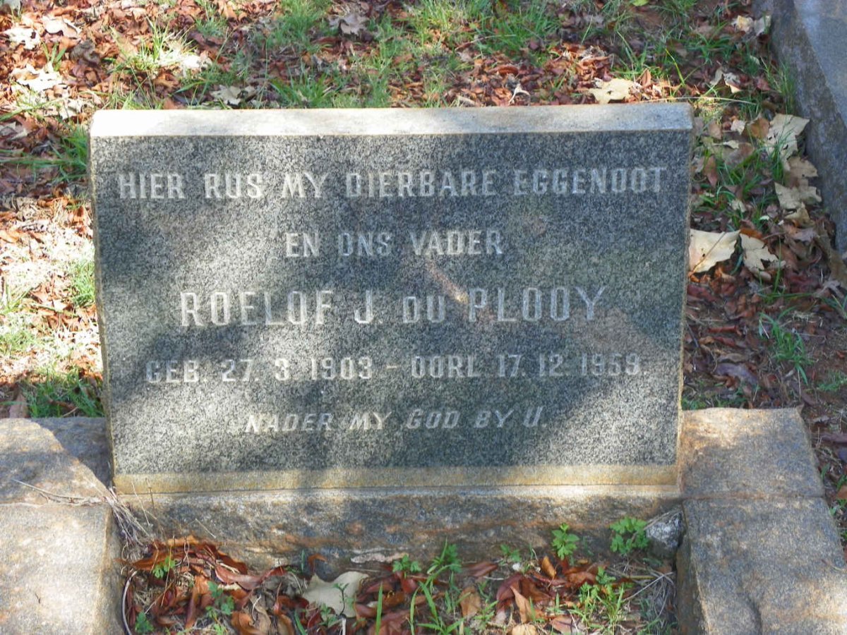 PLOOY Roelof J., du 1903-1959
