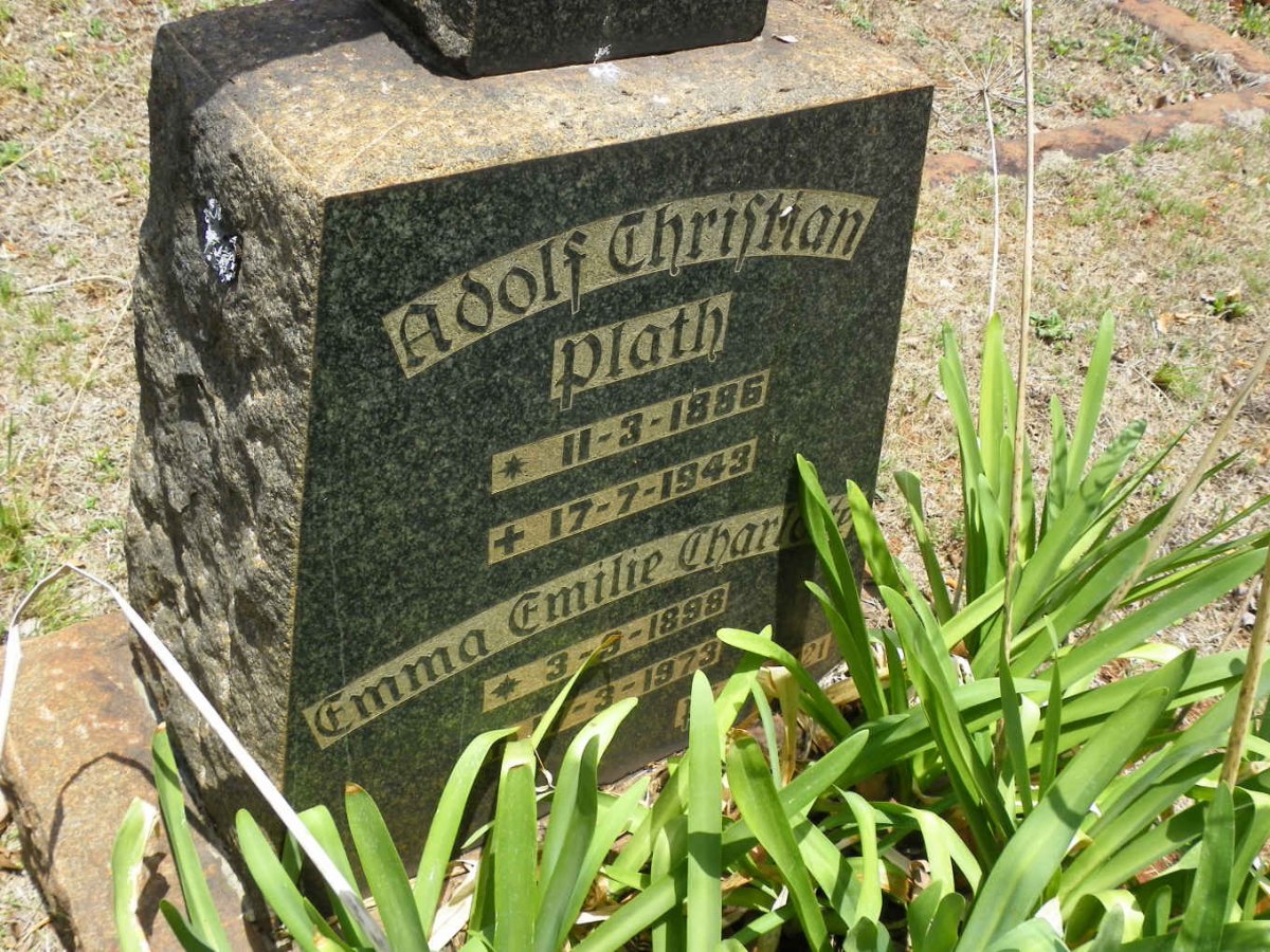 PLATH Adolf Christian 1886-1943 &amp; Emma Emilie Charlotte 1898-1973