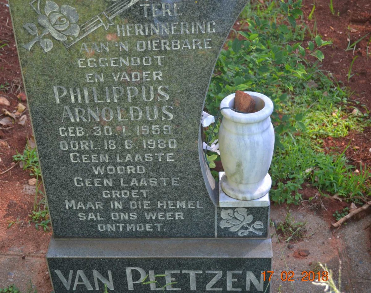 PLETZEN Philippus Arnoldus, van 1959-1980