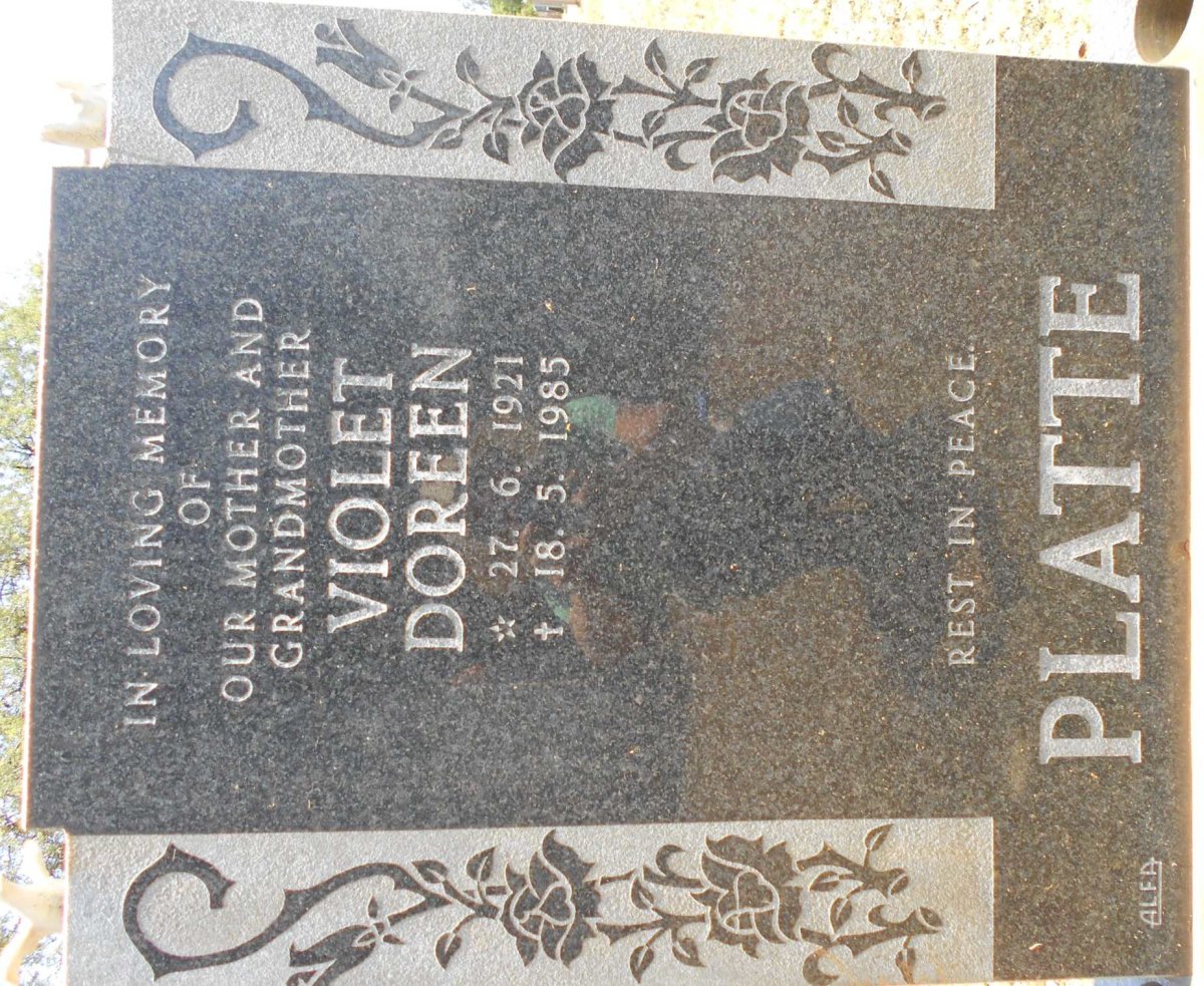 PLATTE Violet Doreen 1921-1985