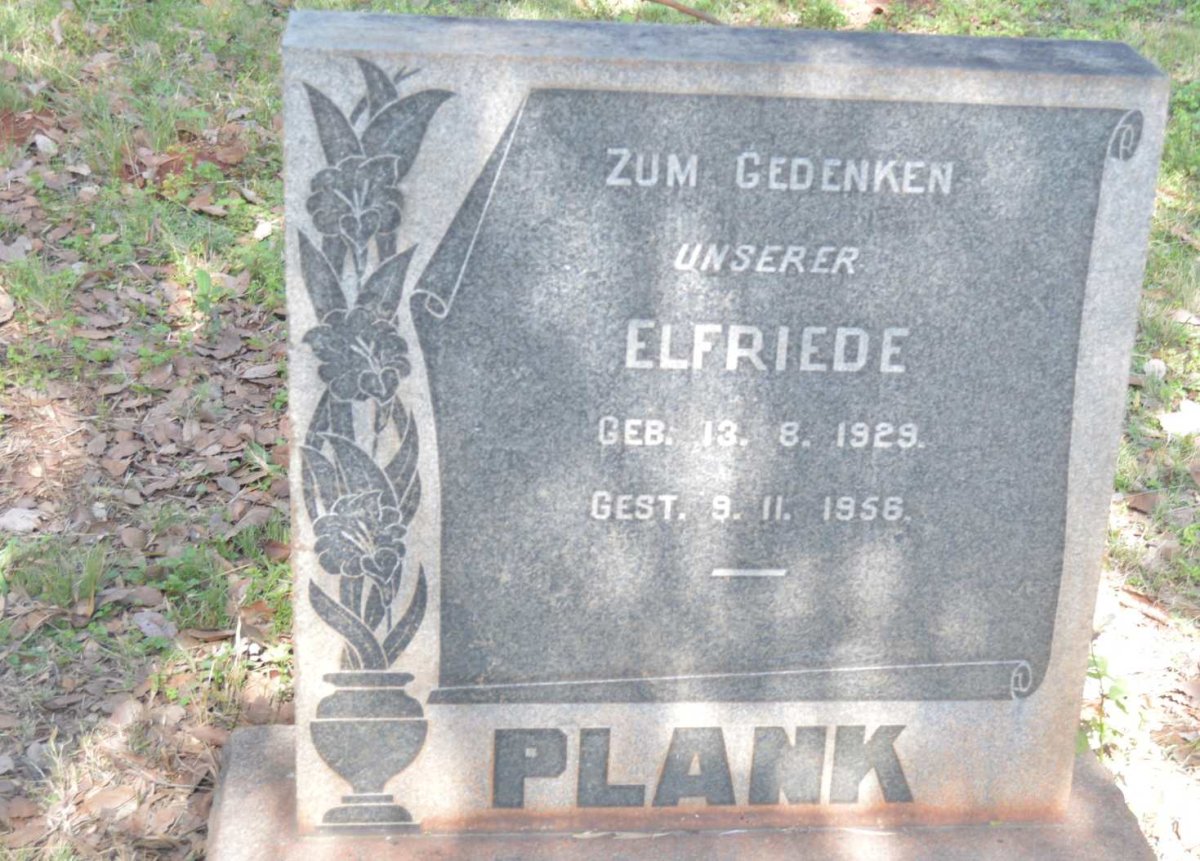 PLANK Elfriede 1929-1956