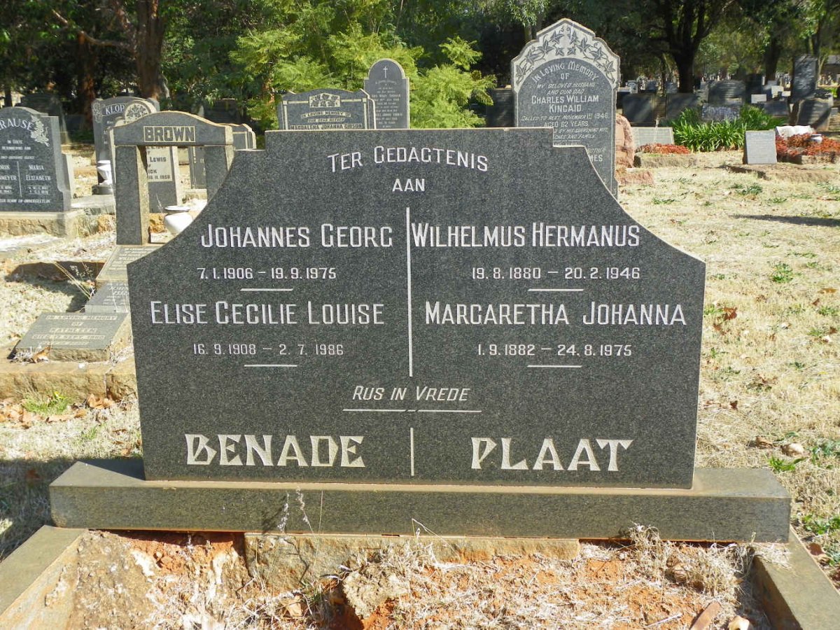 PLAAT :: BENADE