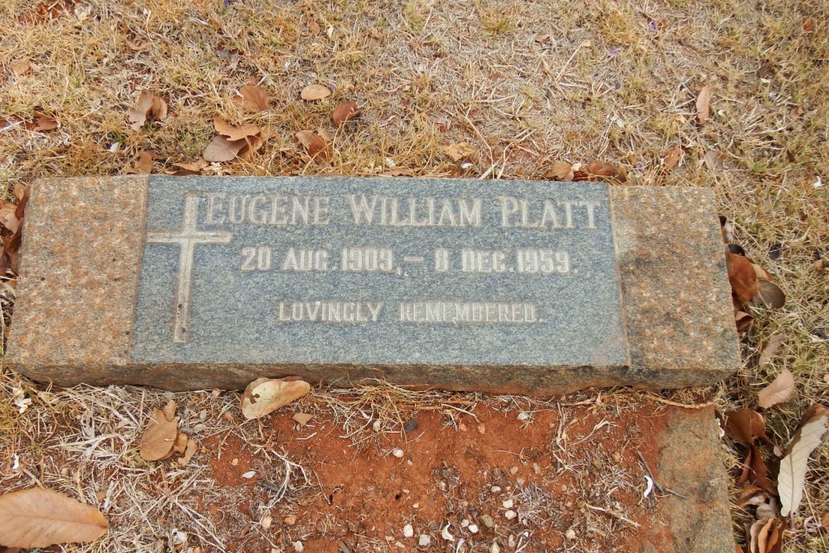PLATT Eugene William 1909-1959