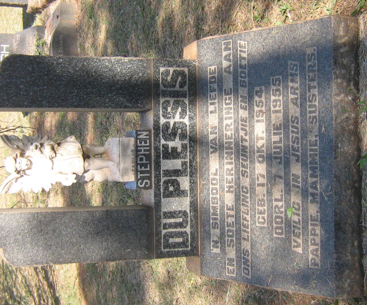PLESSIS Stephen, du 1954-1955