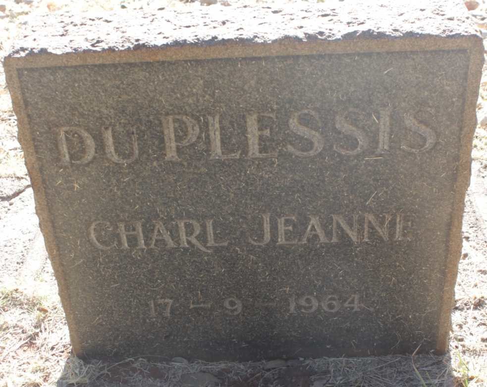 PLESSIS Charl Jeanne, du 1964-1964