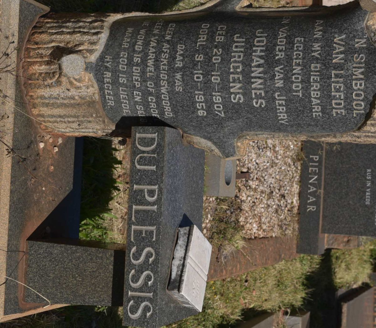 PLESSIS Johannes Jurgens, du 1907-1956