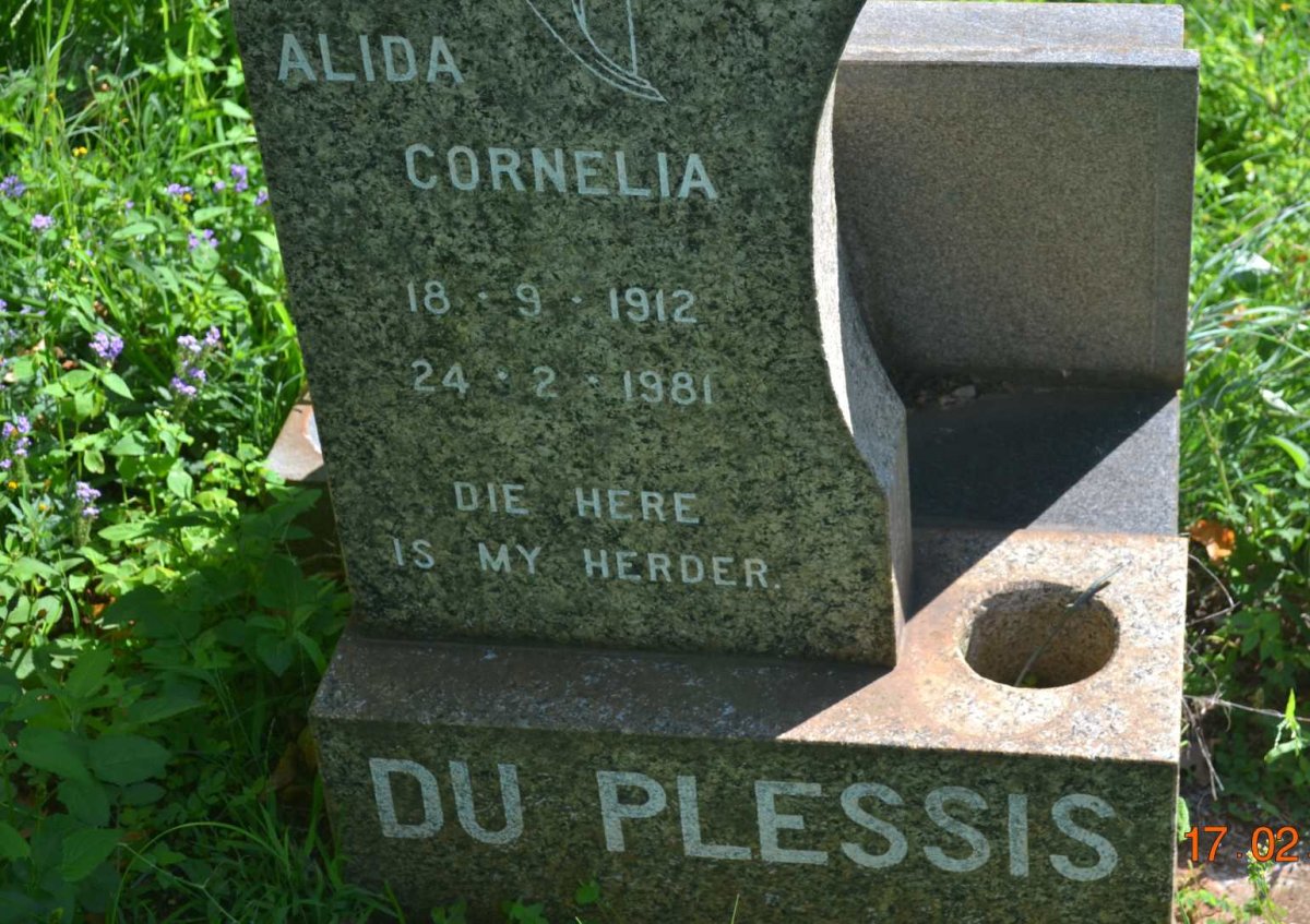 PLESSIS Alida Cornelia, du 1912-1981