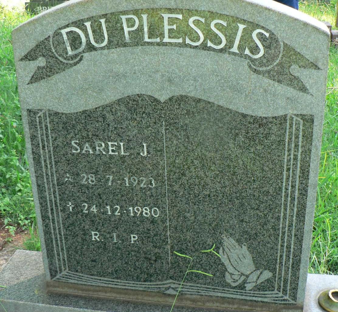 PLESSIS Sarel J., du 1923-1980