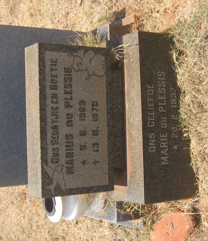 PLESSIS Marie, du 1937- :: DU PLESSIS Marius 1969-1975