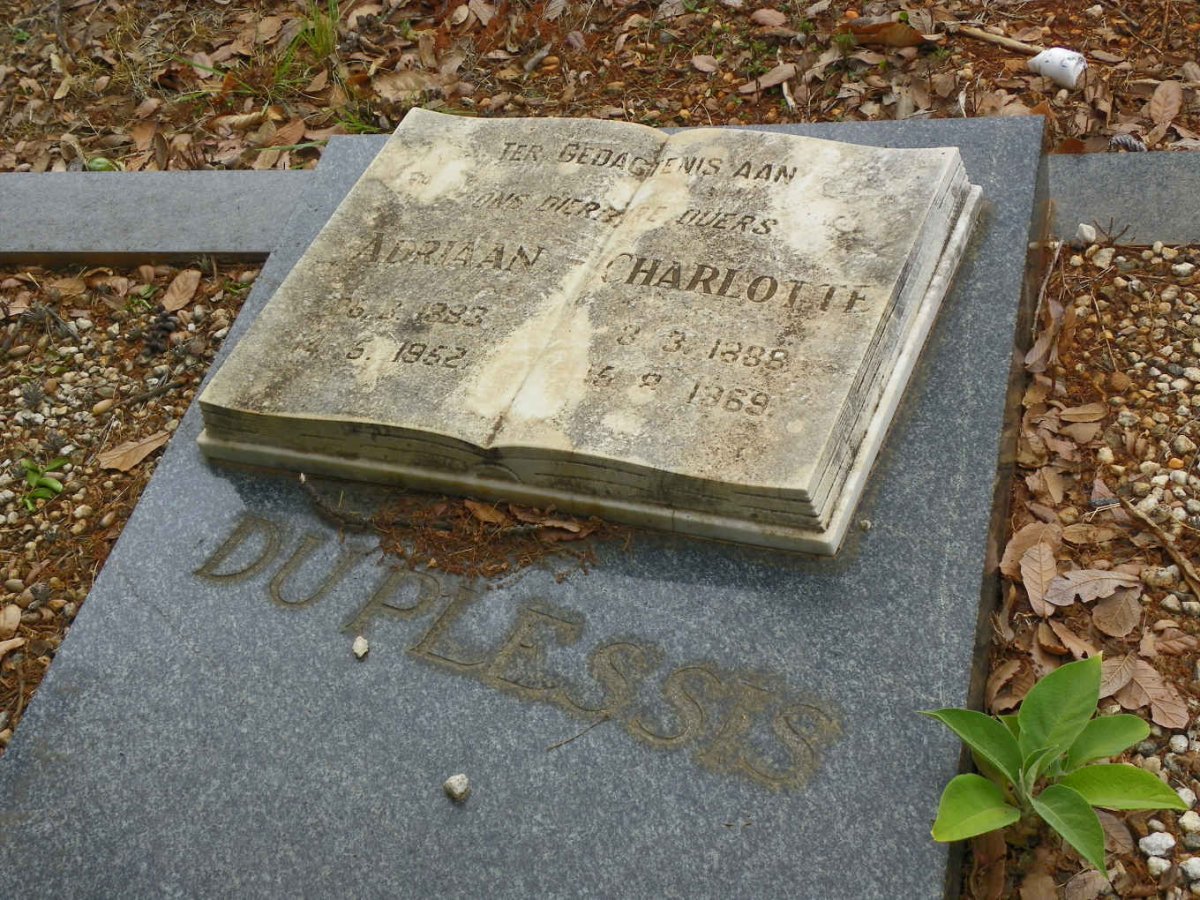 PLESSIS Adriaan, du 1883-1952 &amp; Charlotte 1888-1969