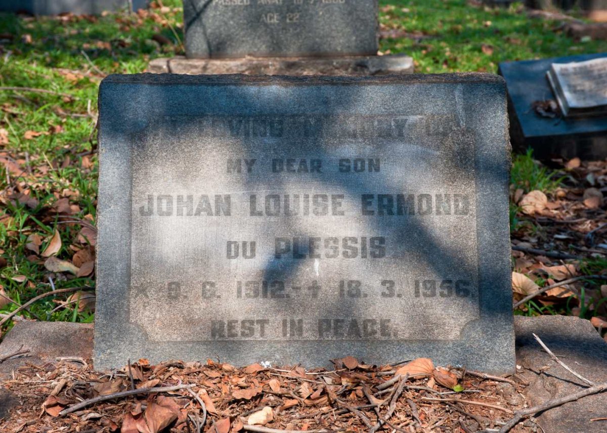 PLESSIS Johan Louise Ermond, du 1912-1956
