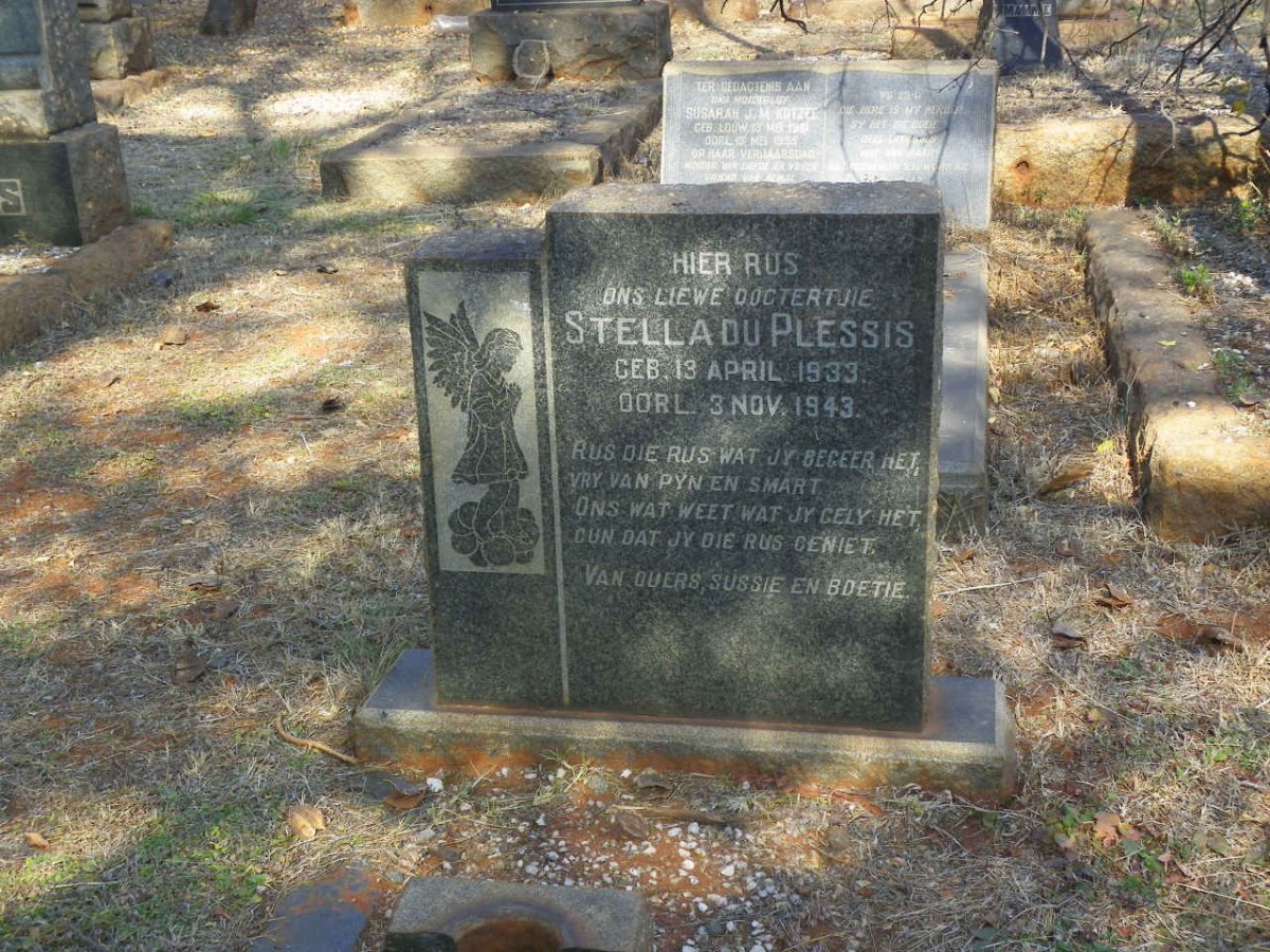 PLESSIS Stella, du 1933-1943