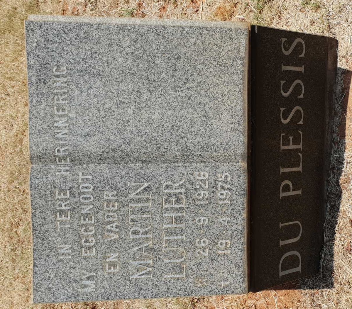PLESSIS Martin Luther, du 1926-1975
