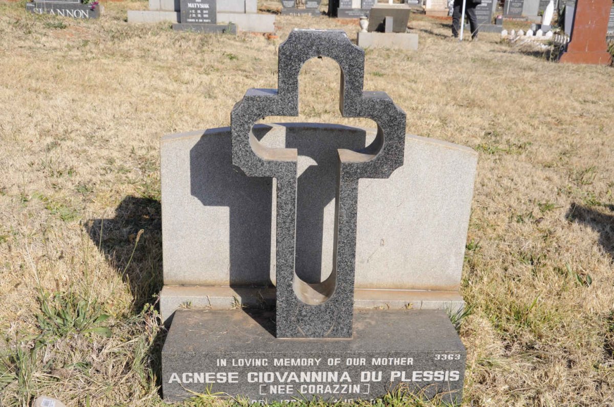 PLESSIS Agnese Giovannina, du nee CORAZZIN