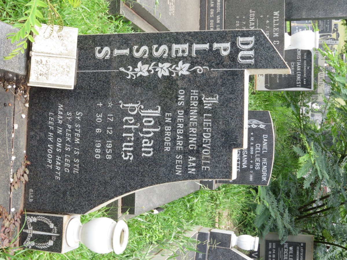 PLESSIS Johan Petrus, du 1958-1980
