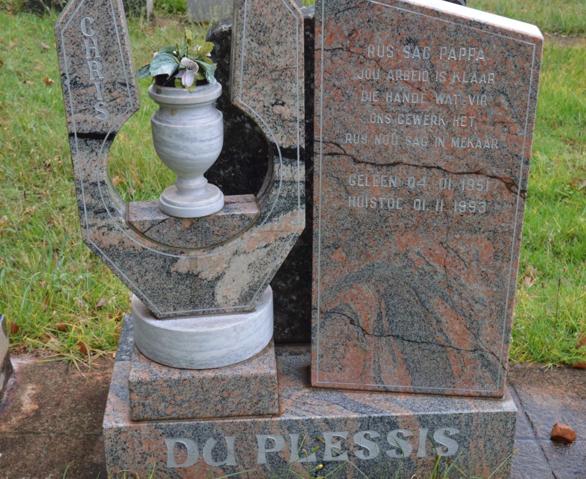 PLESSIS Chris, du 1951-1993