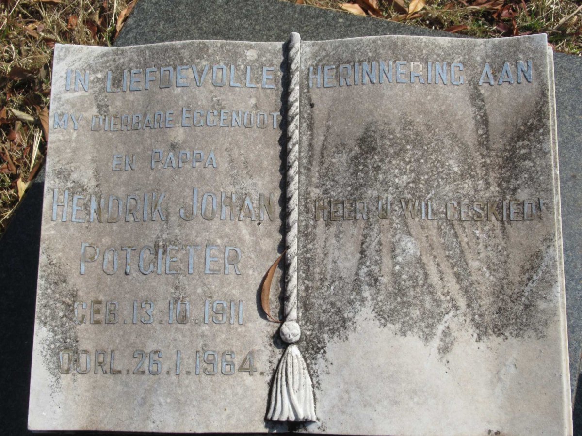 POTGIETER Hendrik Johan 1911-1964