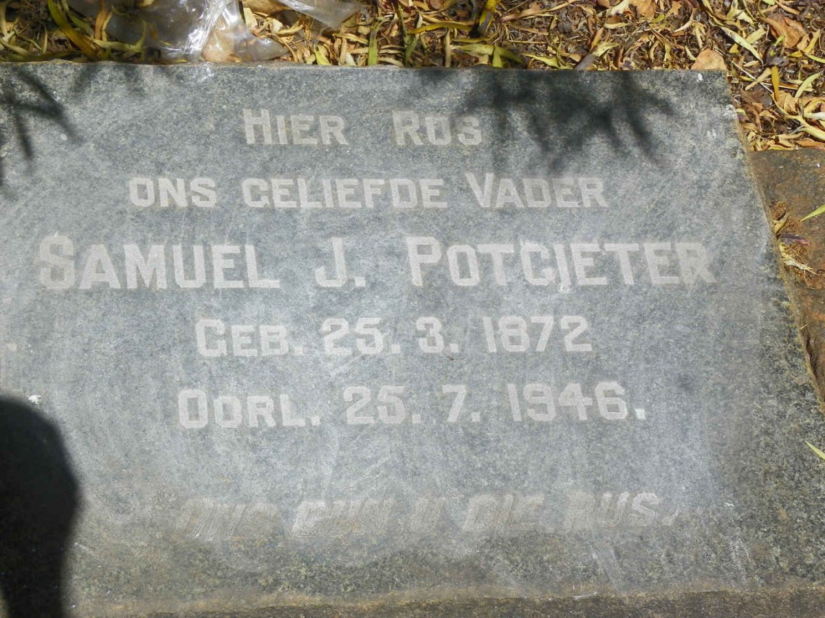 POTGIETER Samuel J. 1872-1946