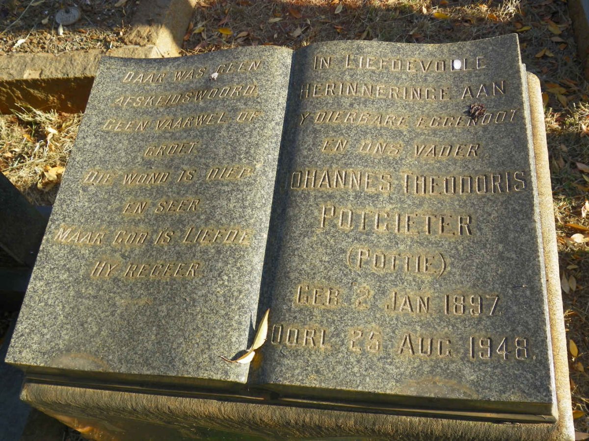 POTGIETER Johannes Theodoris 1897-1948