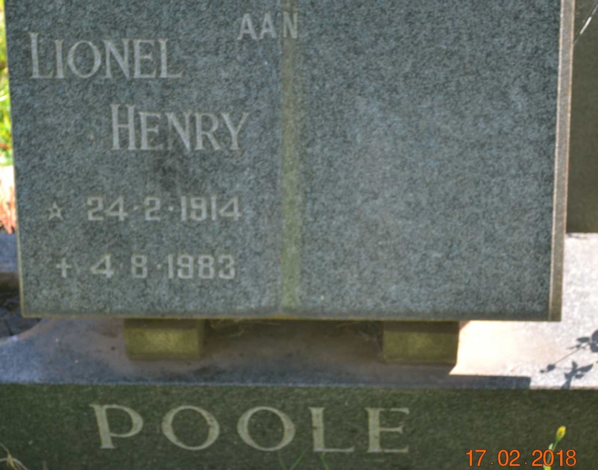 POOLE Lionel Henry 1914-1983