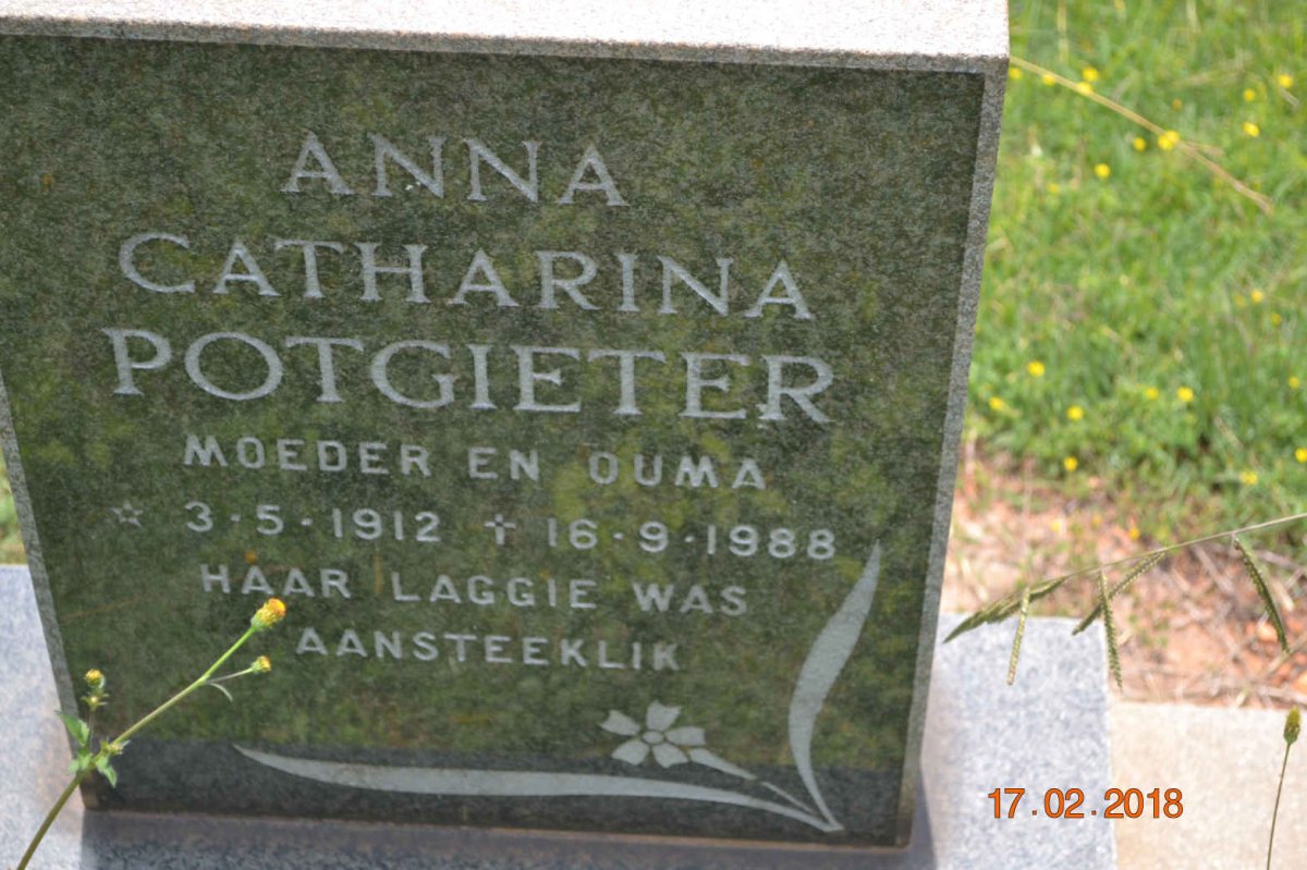 POTGIETER Anna Catharina 1912-1988