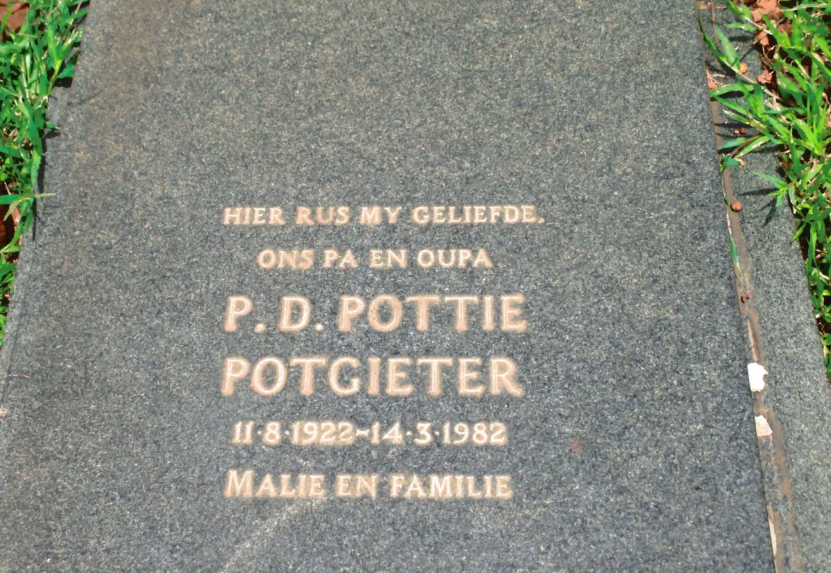 POTGIETER P.D. 1922-1982