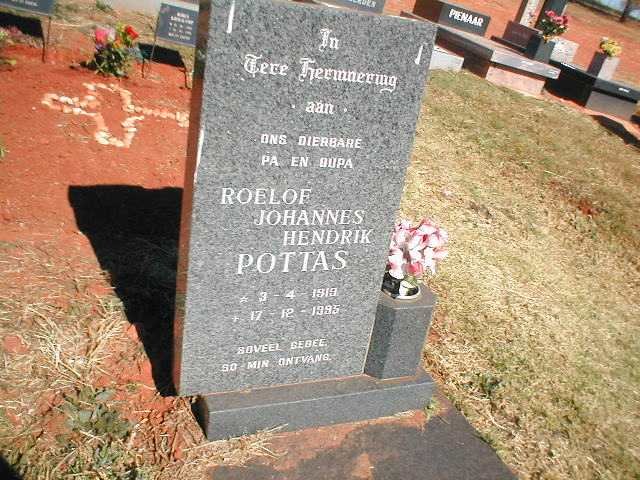 POTTAS Roelof Johannes Hendrik 1919-1995