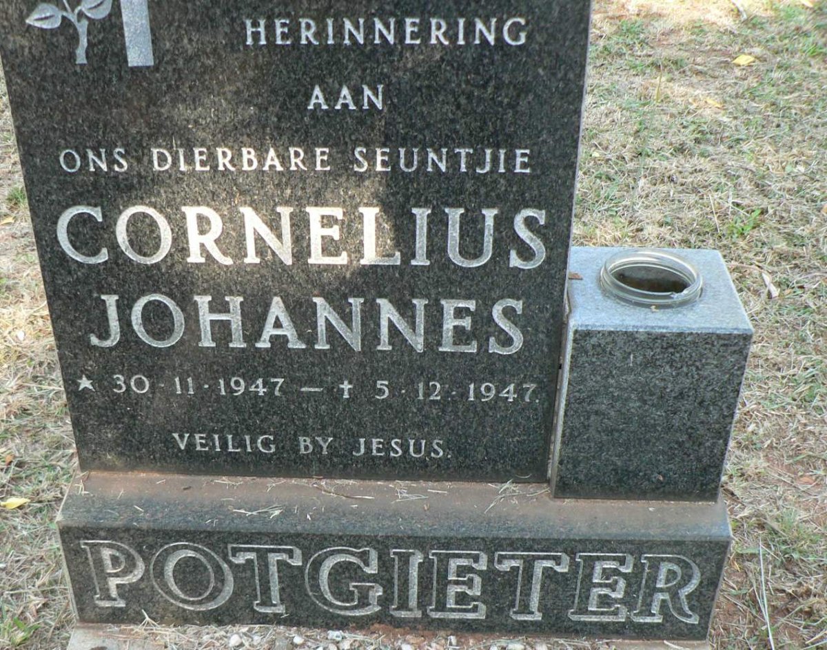 POTGIETER Cornelius Johannes 1947-1947
