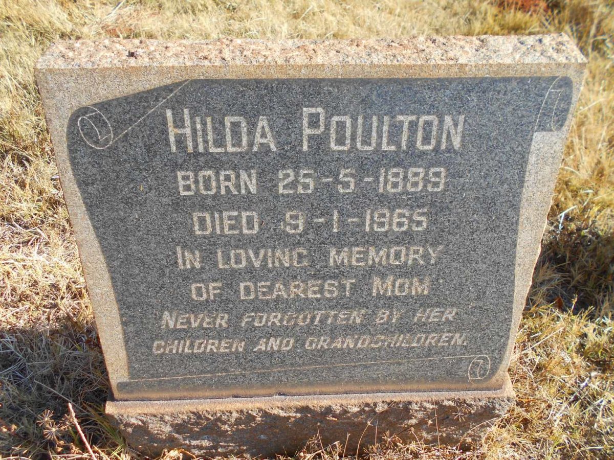 POULTON Hilda 1889-1965