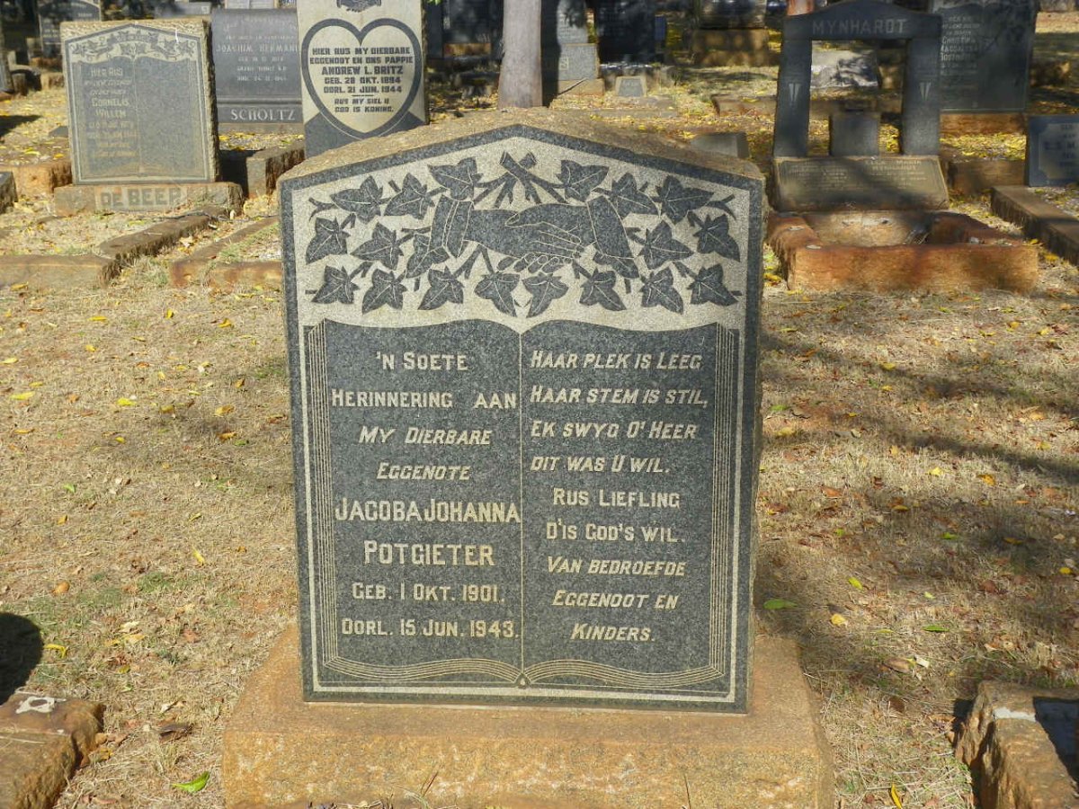 POTGIETER Jacoba Johanna 1901-1943