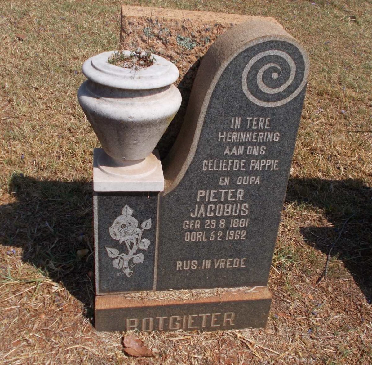 POTGIETER Pieter Jacobus 1881-1962
