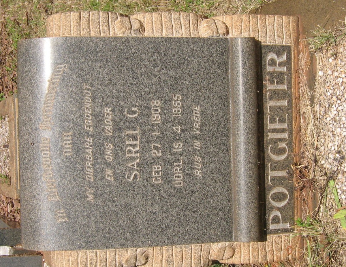 POTGIETER Sarel G. 1908-1955