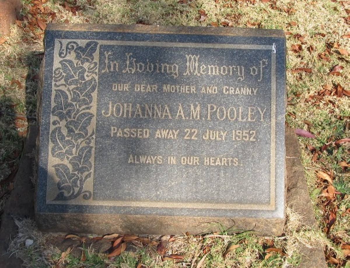 POOLEY Johanna A.M. -1952