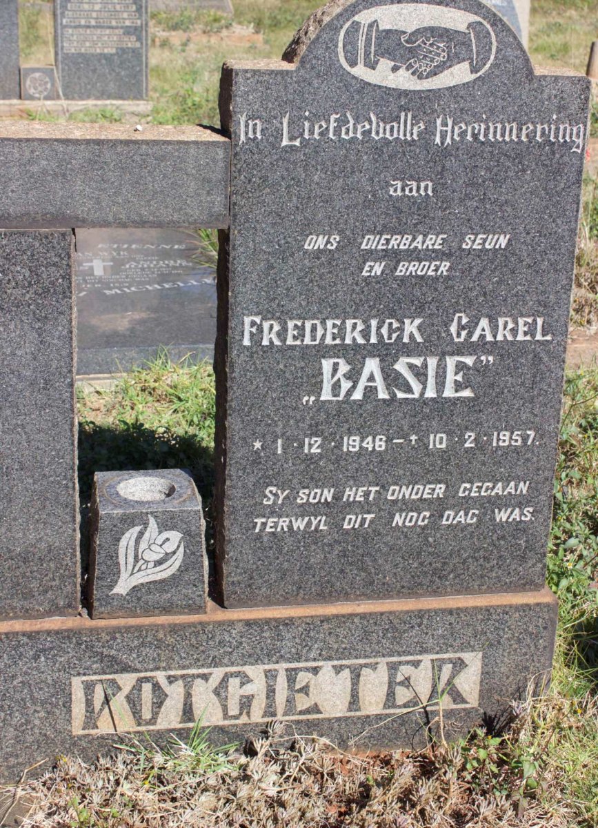 POTGIETER Frederick Carel 1946-1957