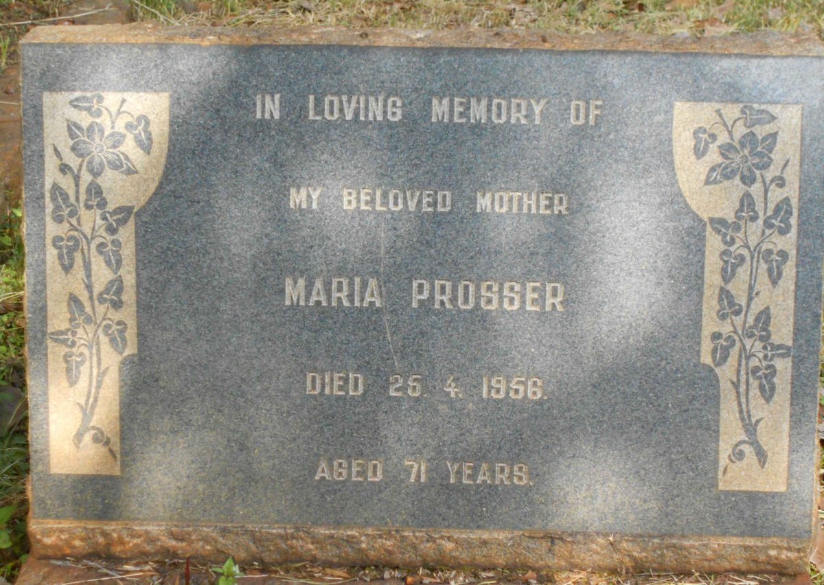 PROSSER Maria -1956