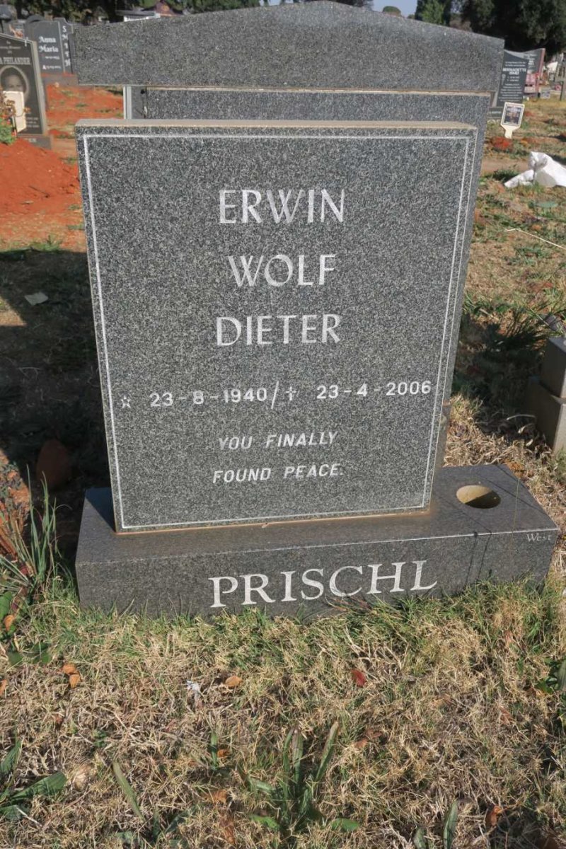 PRISCHL Erwin Wolf Dieter 1940-2006