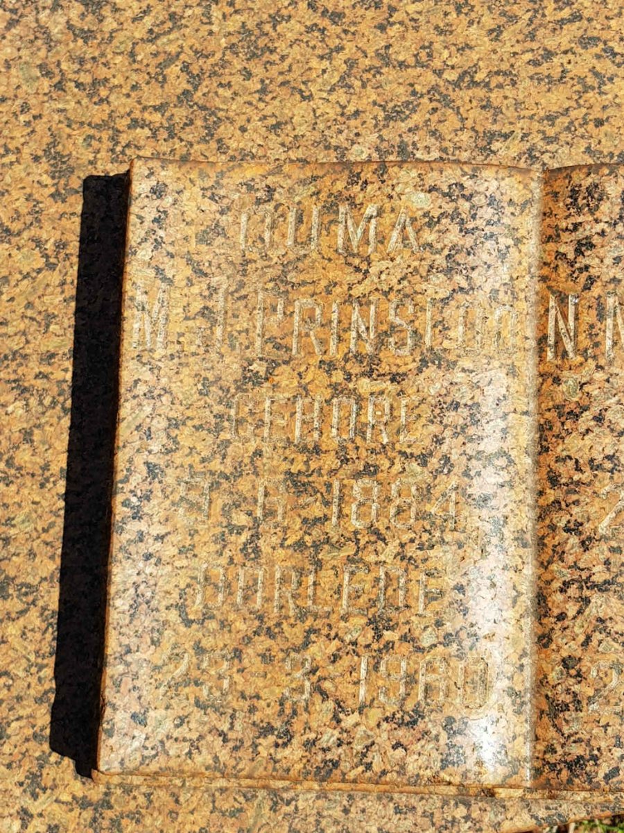 PRINSLOO N.M. 1877-1960 &amp; M.J. 1884-1960