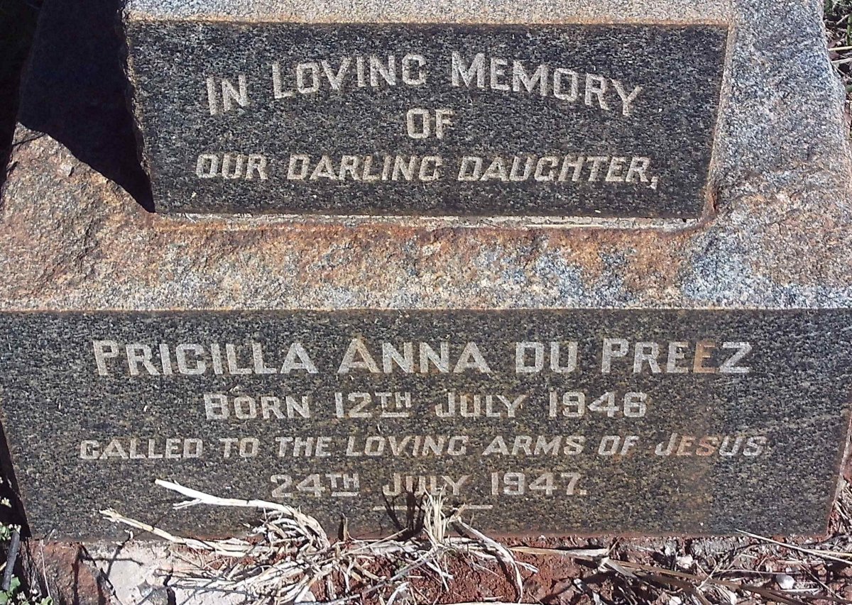 PREEZ Pricilla Anna, du 1946-1947