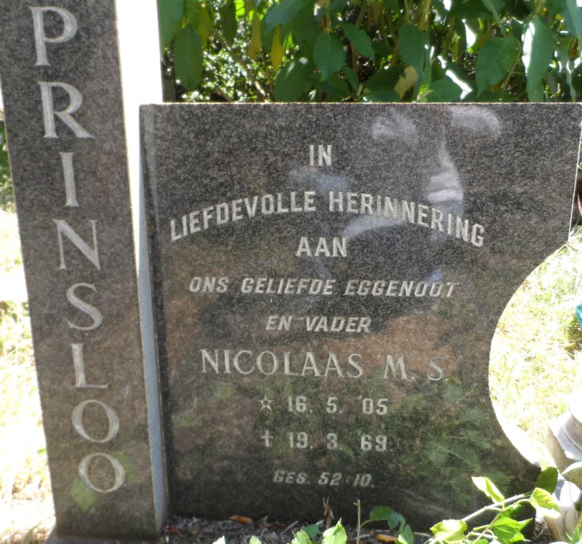 PRINSLOO Nicolaas M.S. 1905-1969