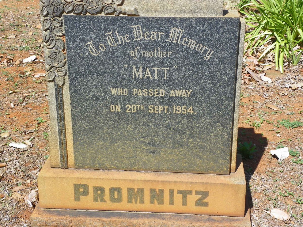 PROMNITZ Matt -1954