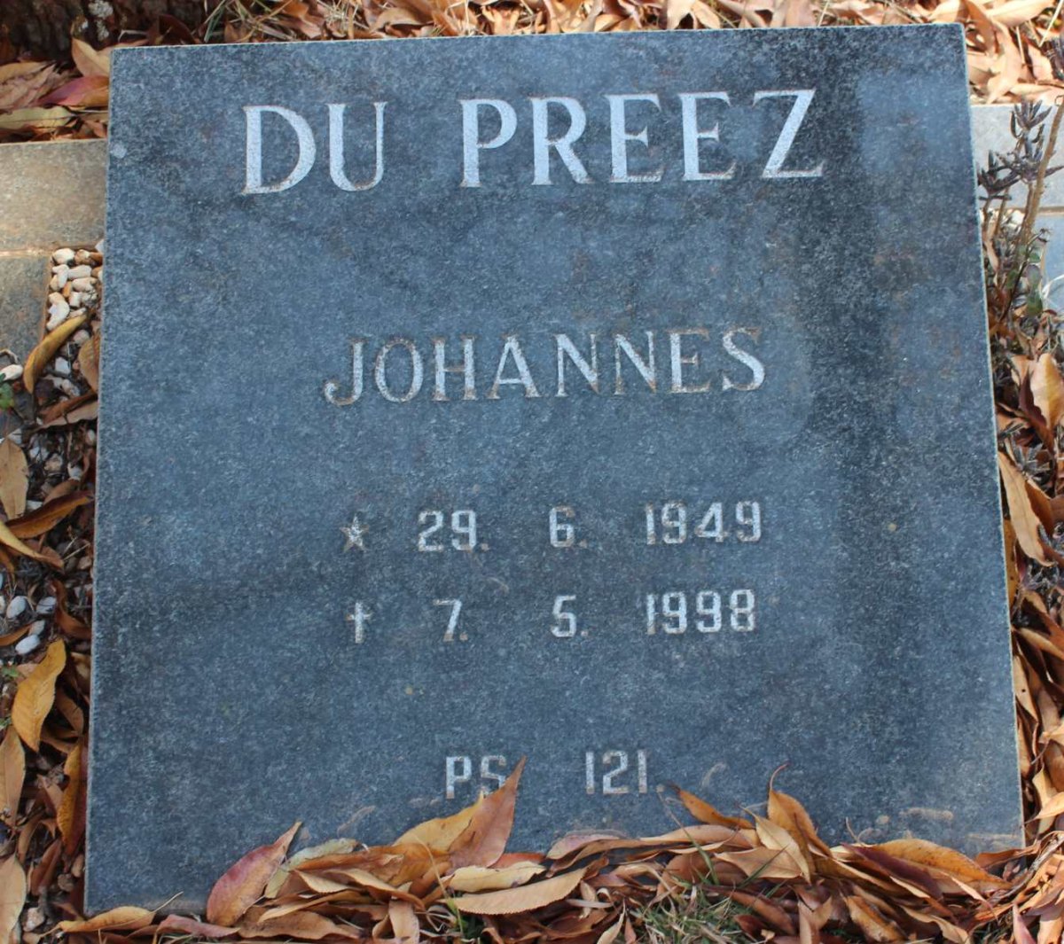 PREEZ Johannes, du 1949-1998
