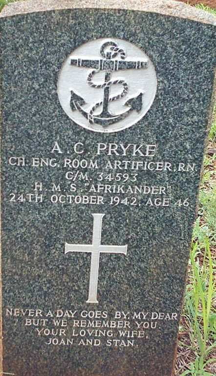 PRYKE A.C. -1942